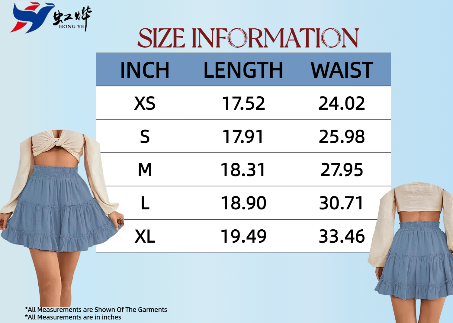 A-line short skirt